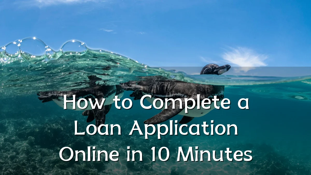 How to Complete a Loan Application Online in 10 Minutes