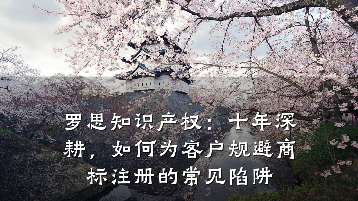 罗思知识产权:十年深耕,如何为客户规避商标注册的常见陷阱