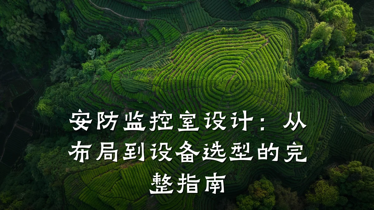 安防监控室设计:从布局到设备选型的完整指南