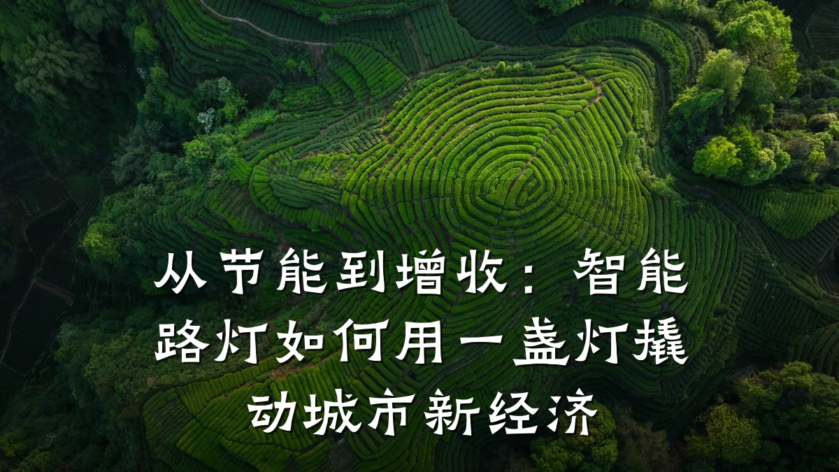 从节能到增收：智能路灯如何用一盏灯撬动城市新经济