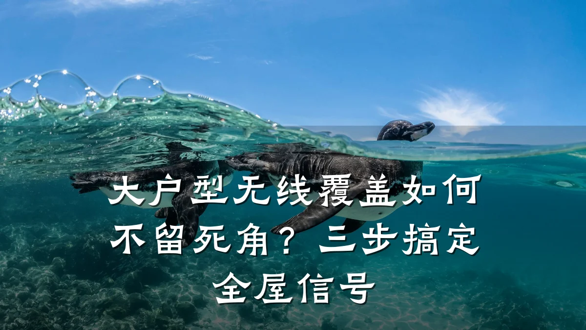大户型无线覆盖如何不留死角?三步搞定全屋信号