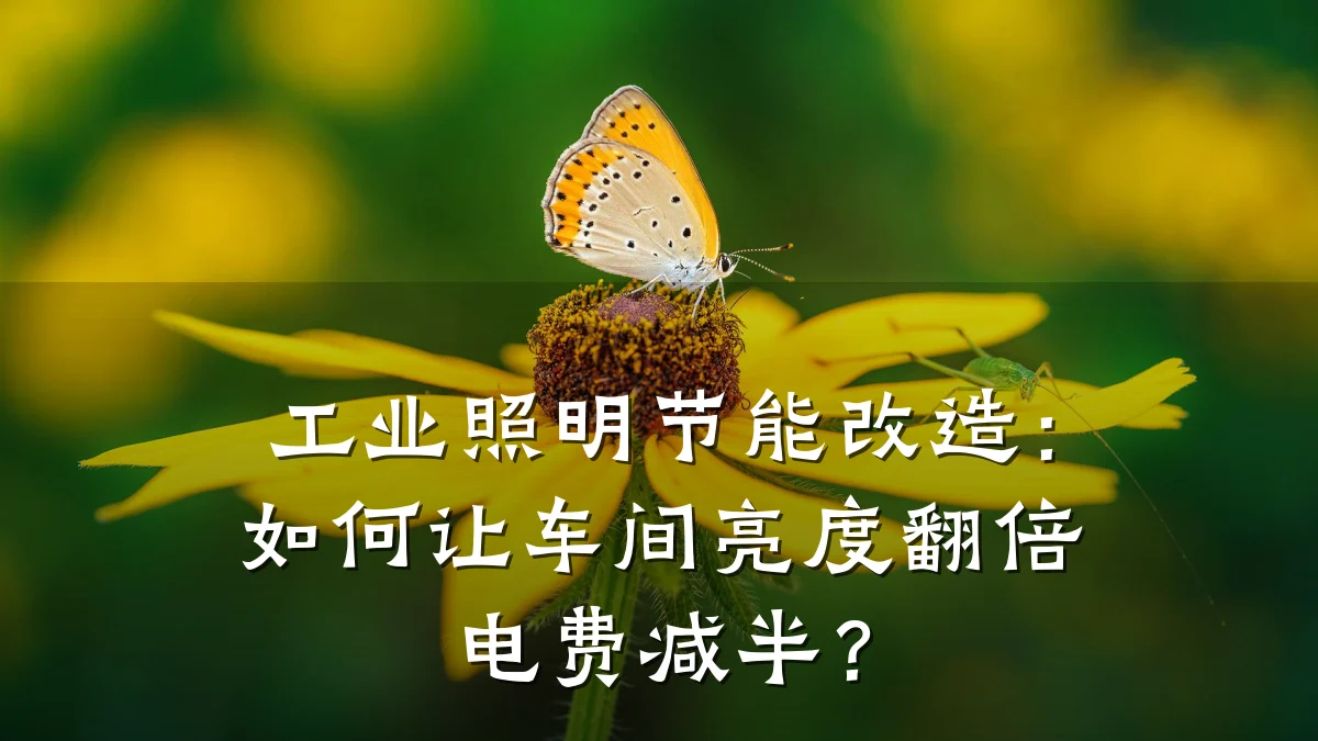 工业照明节能改造:如何让车间亮度翻倍电费减半?