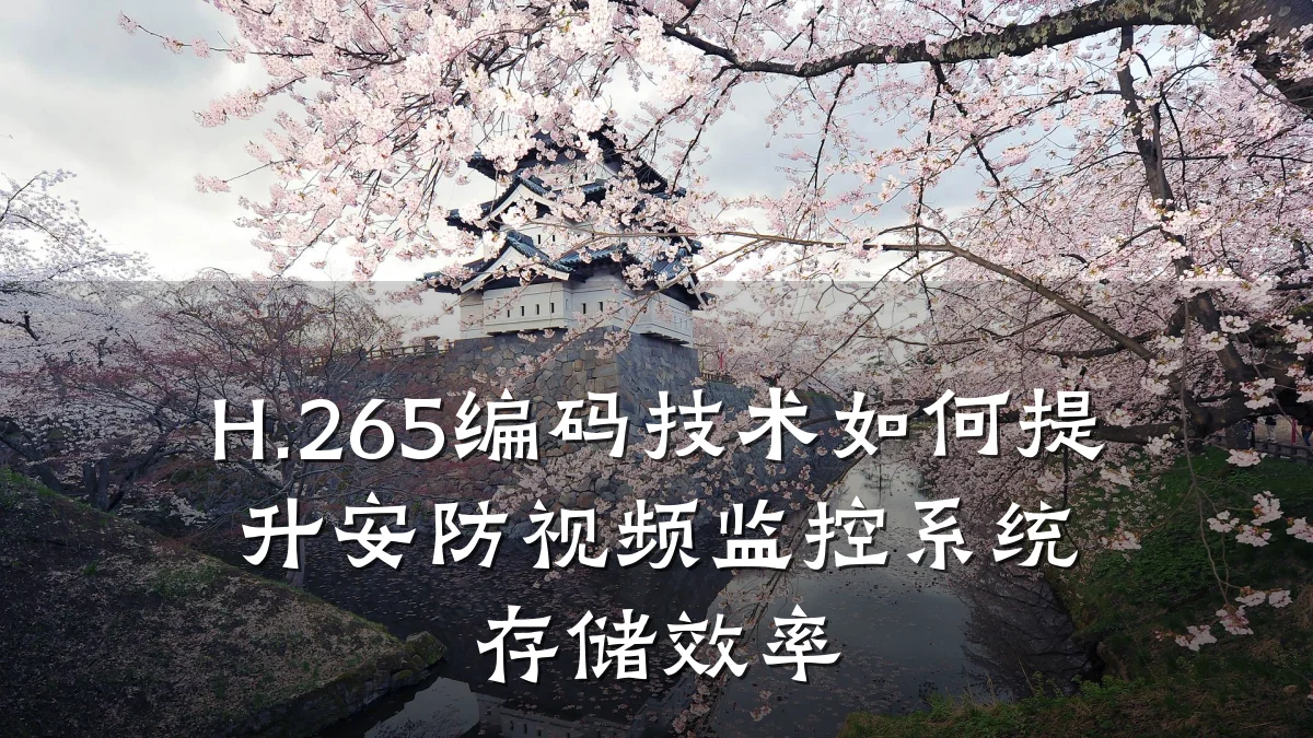 H.265编码技术如何提升安防视频监控系统存储效率