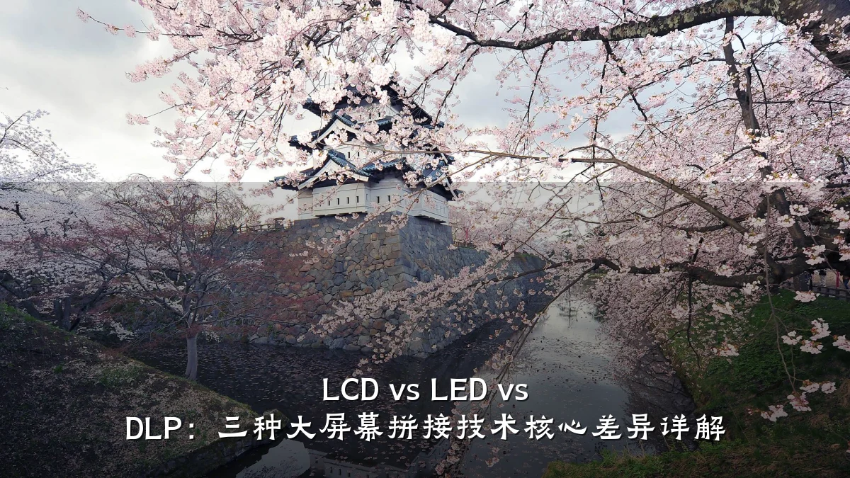 LCD vs LED vs DLP:三种大屏幕拼接技术核心差异详解