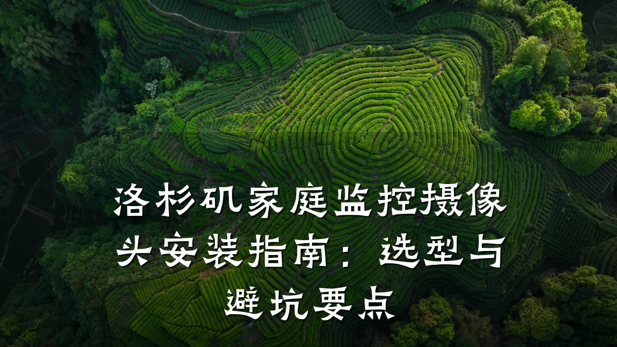 洛杉矶家庭监控摄像头安装指南:选型与避坑要点
