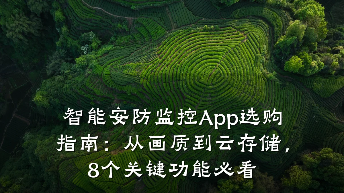智能安防监控App选购指南:从画质到云存储,8个关键功能必看