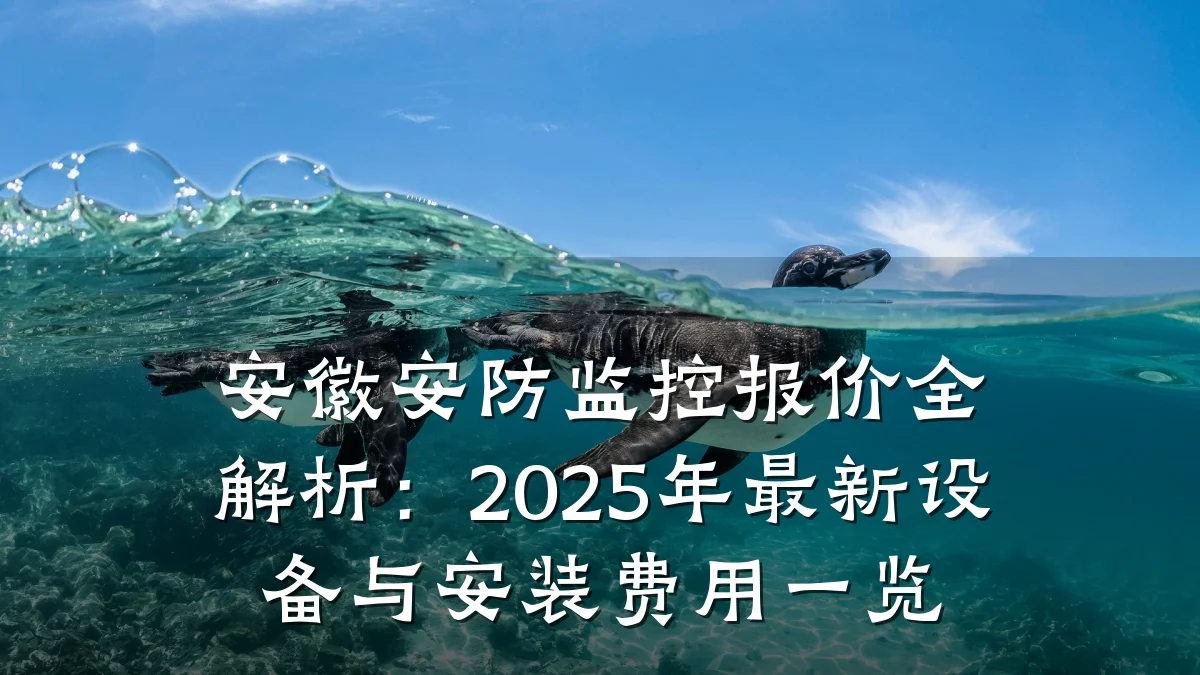 安徽安防监控报价全解析:2025年最新设备与安装费用一览