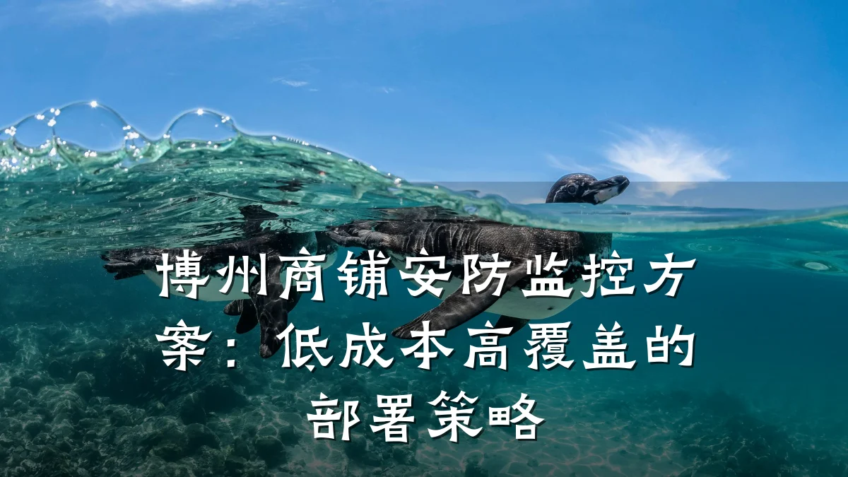 博州商铺安防监控方案:低成本高覆盖的部署策略