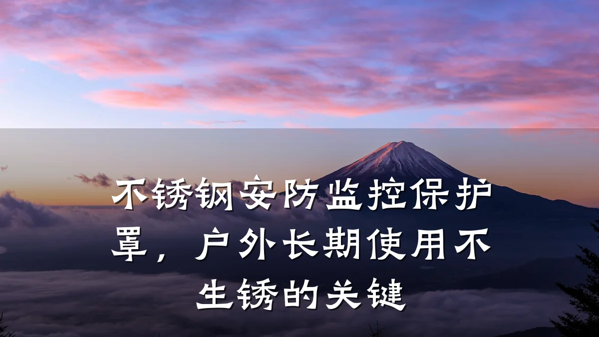 不锈钢安防监控保护罩，户外长期使用不生锈的关键