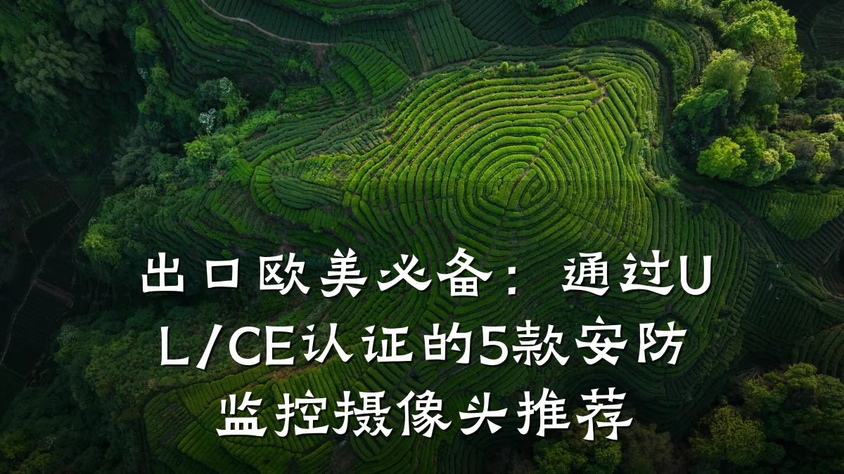 出口欧美必备:通过UL/CE认证的5款安防监控摄像头推荐