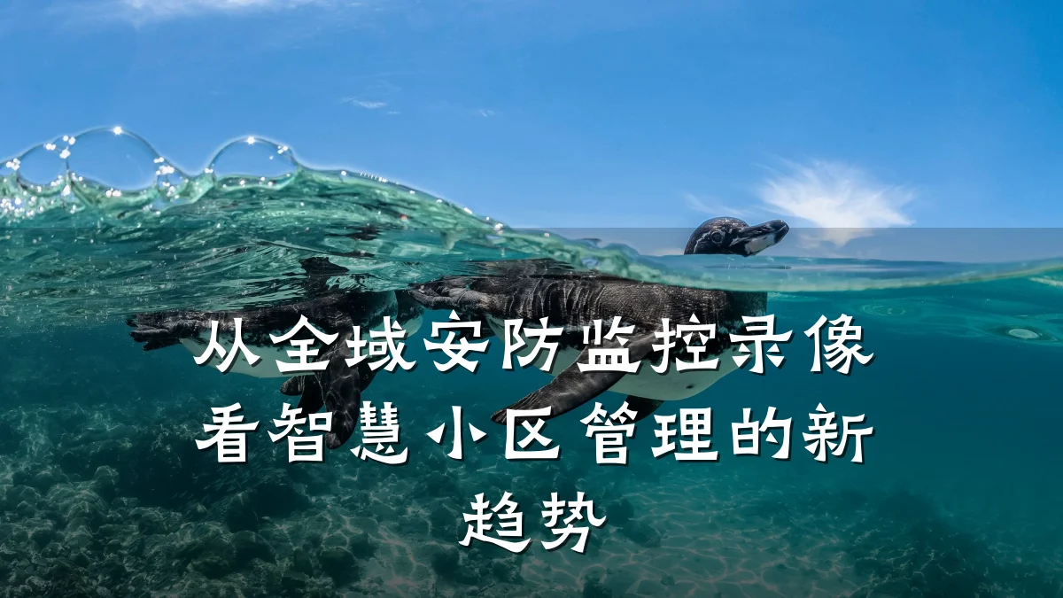 从全域安防监控录像看智慧小区管理的新趋势