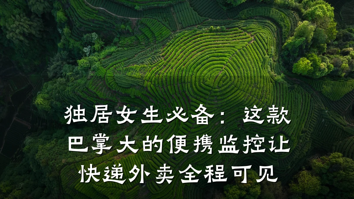 独居女生必备：这款巴掌大的便携监控让快递外卖全程可见