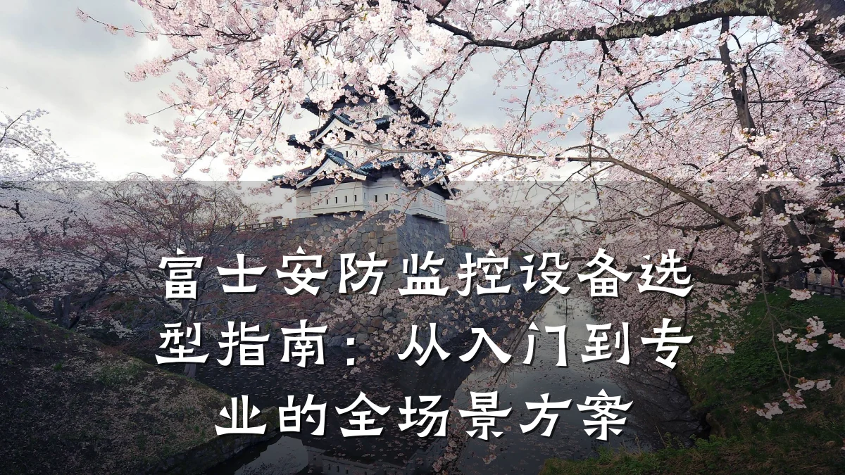 富士安防监控设备选型指南:从入门到专业的全场景方案