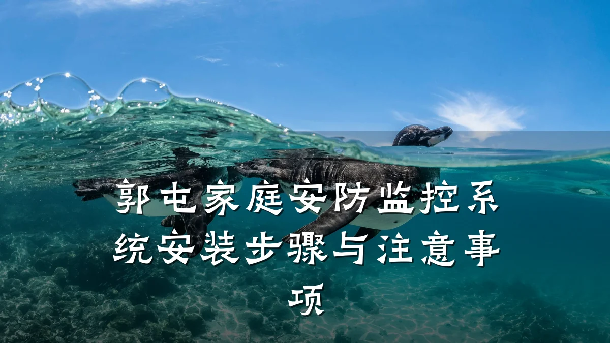 郭屯家庭安防监控系统安装步骤与注意事项