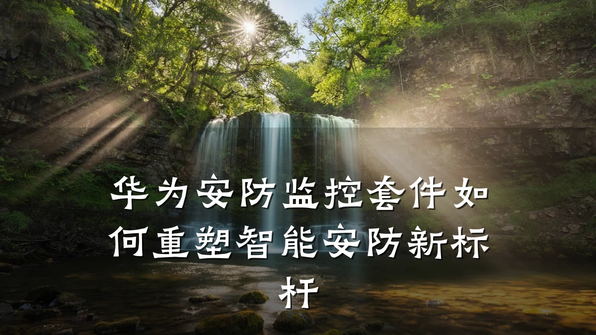 华为安防监控套件如何重塑智能安防新标杆