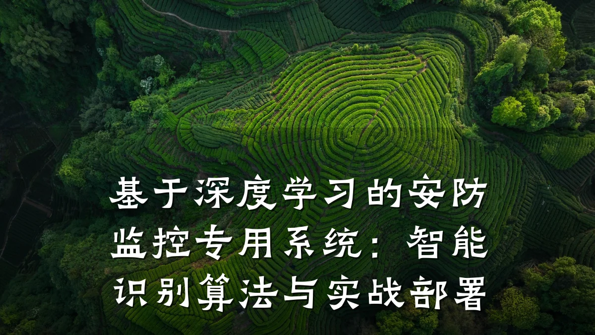 基于深度学习的安防监控专用系统:智能识别算法与实战部署