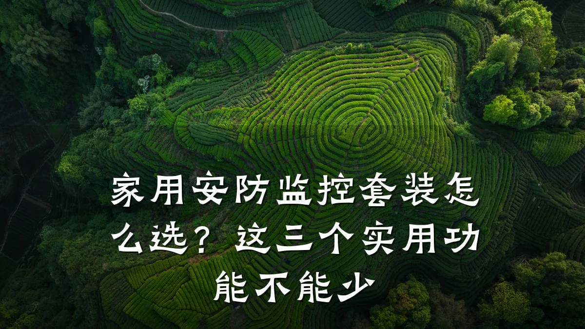 家用安防监控套装怎么选?这三个实用功能不能少