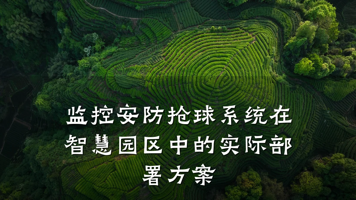 监控安防抢球系统在智慧园区中的实际部署方案
