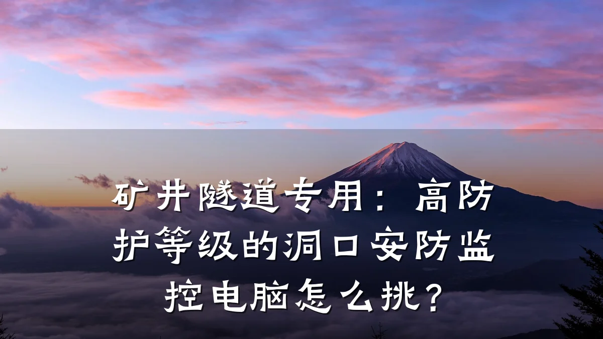 矿井隧道专用：高防护等级的洞口安防监控电脑怎么挑？