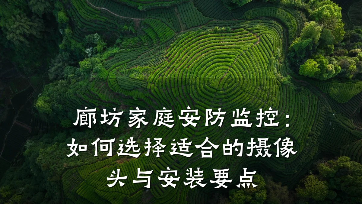 廊坊家庭安防监控:如何选择适合的摄像头与安装要点