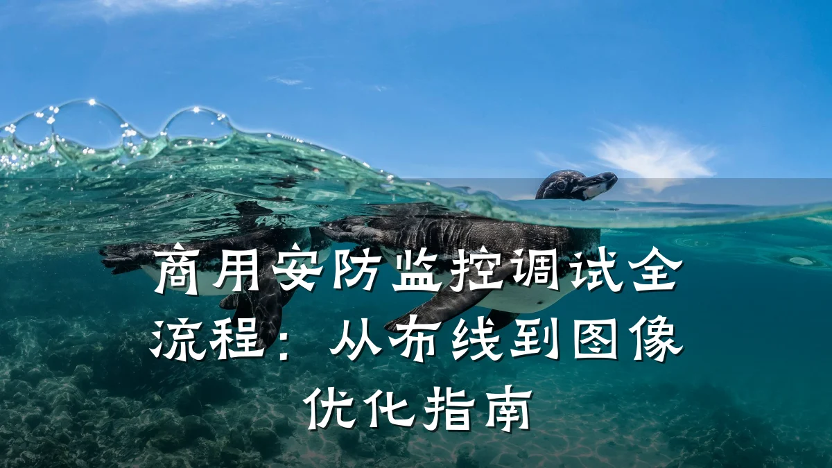 商用安防监控调试全流程：从布线到图像优化指南