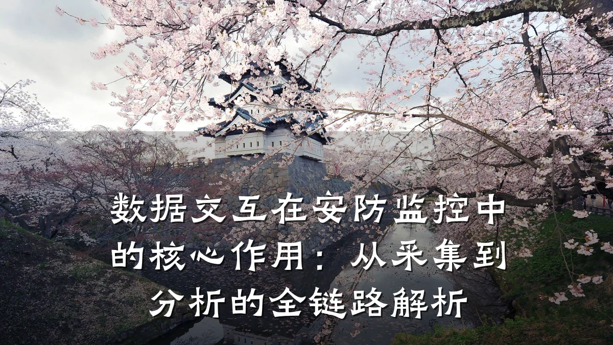 数据交互在安防监控中的核心作用:从采集到分析的全链路解析
