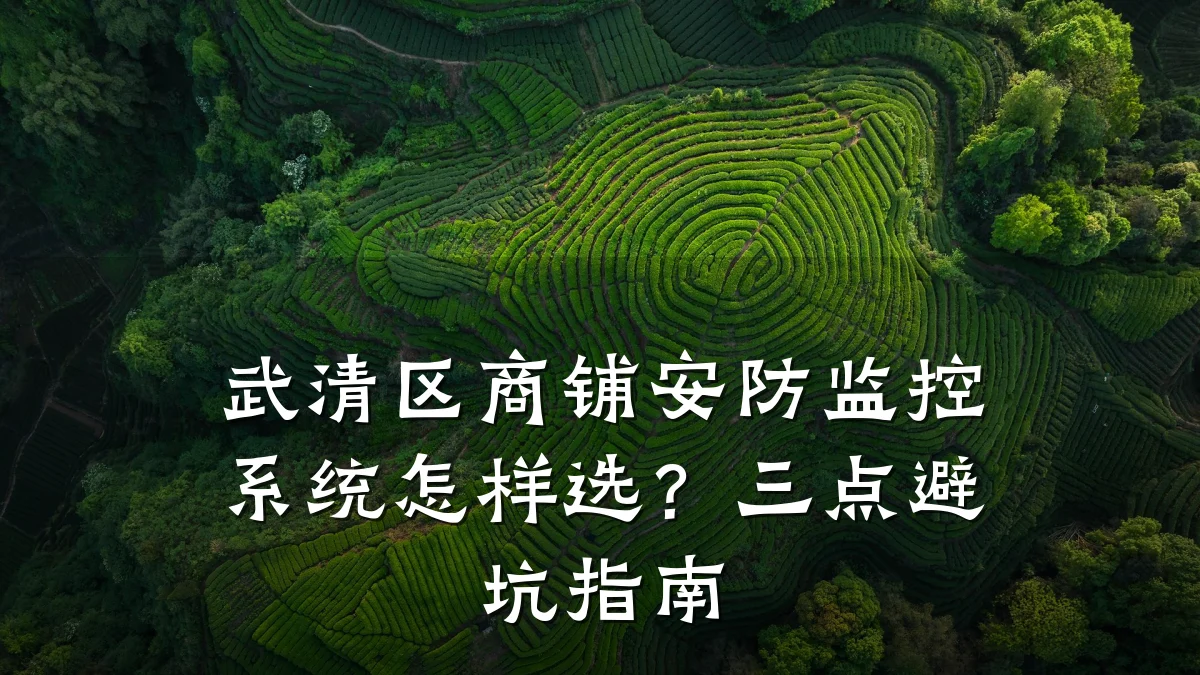 武清区商铺安防监控系统怎样选?三点避坑指南