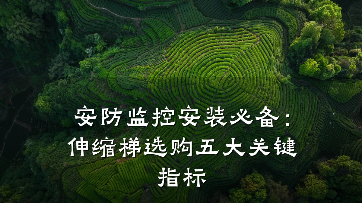 安防监控安装必备:伸缩梯选购五大关键指标