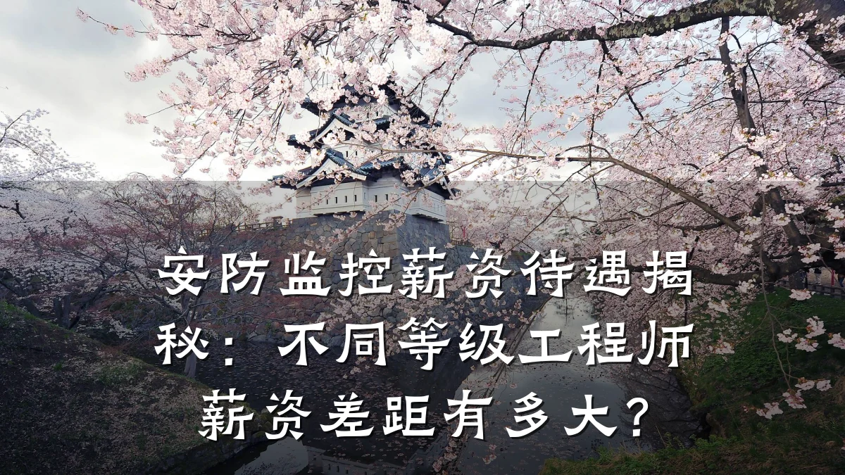 安防监控薪资待遇揭秘:不同等级工程师薪资差距有多大?