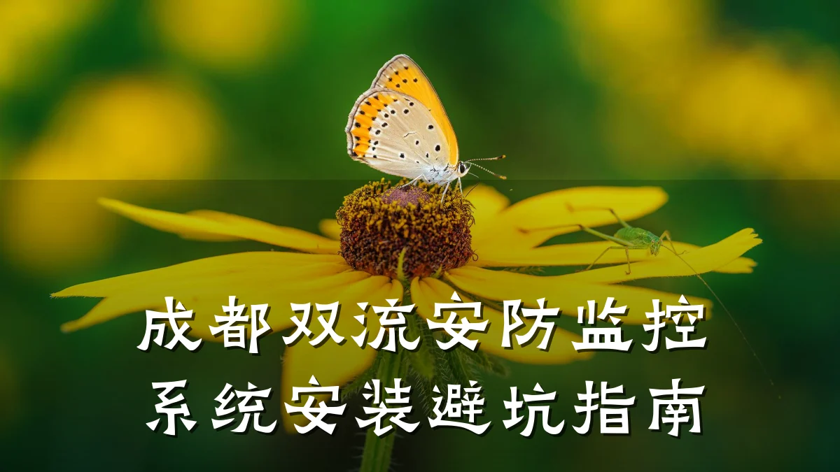 成都双流安防监控系统安装避坑指南
