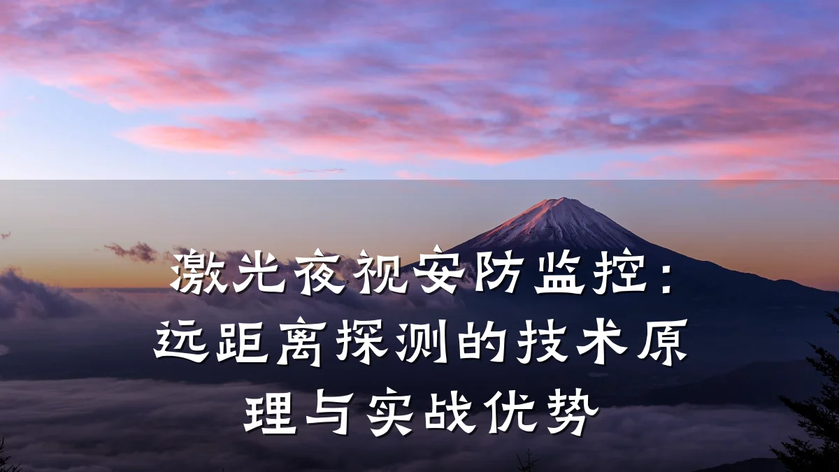 激光夜视安防监控：远距离探测的技术原理与实战优势