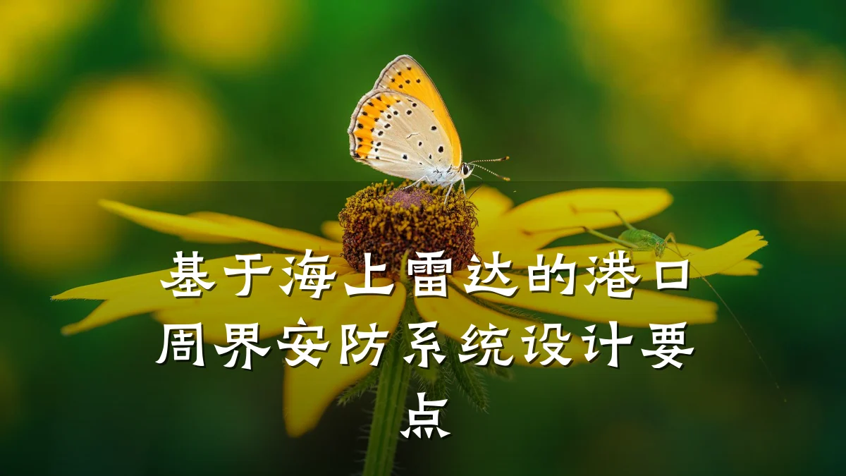 基于海上雷达的港口周界安防系统设计要点