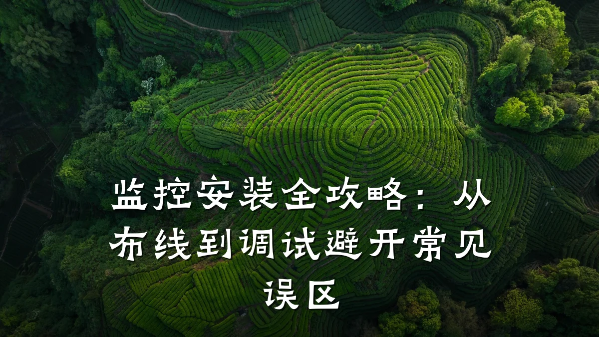 监控安装全攻略:从布线到调试避开常见误区