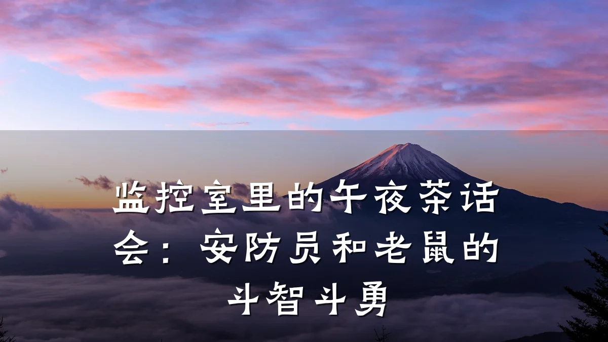 监控室里的午夜茶话会:安防员和老鼠的斗智斗勇