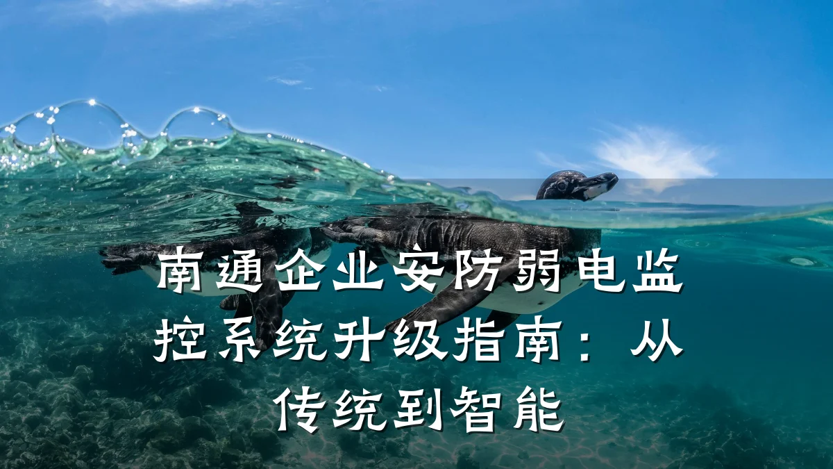 南通企业安防弱电监控系统升级指南:从传统到智能