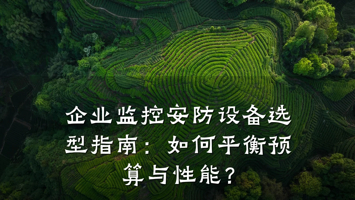 企业监控安防设备选型指南:如何平衡预算与性能?