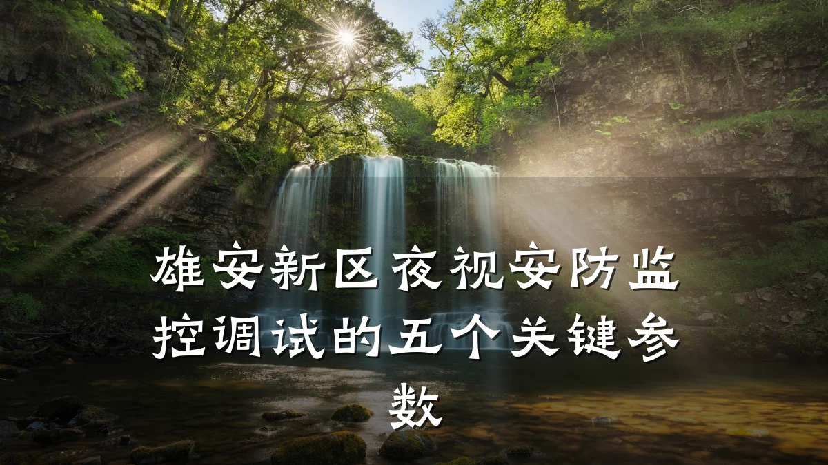 雄安新区夜视安防监控调试的五个关键参数