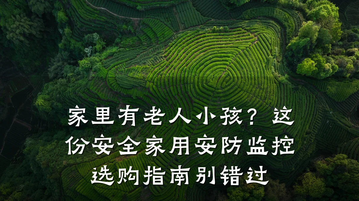 家里有老人小孩?这份安全家用安防监控选购指南别错过