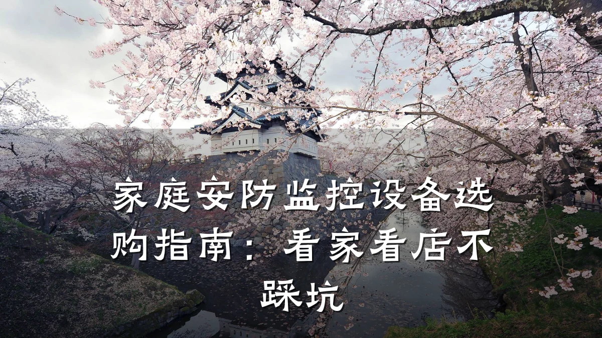 家庭安防监控设备选购指南：看家看店不踩坑