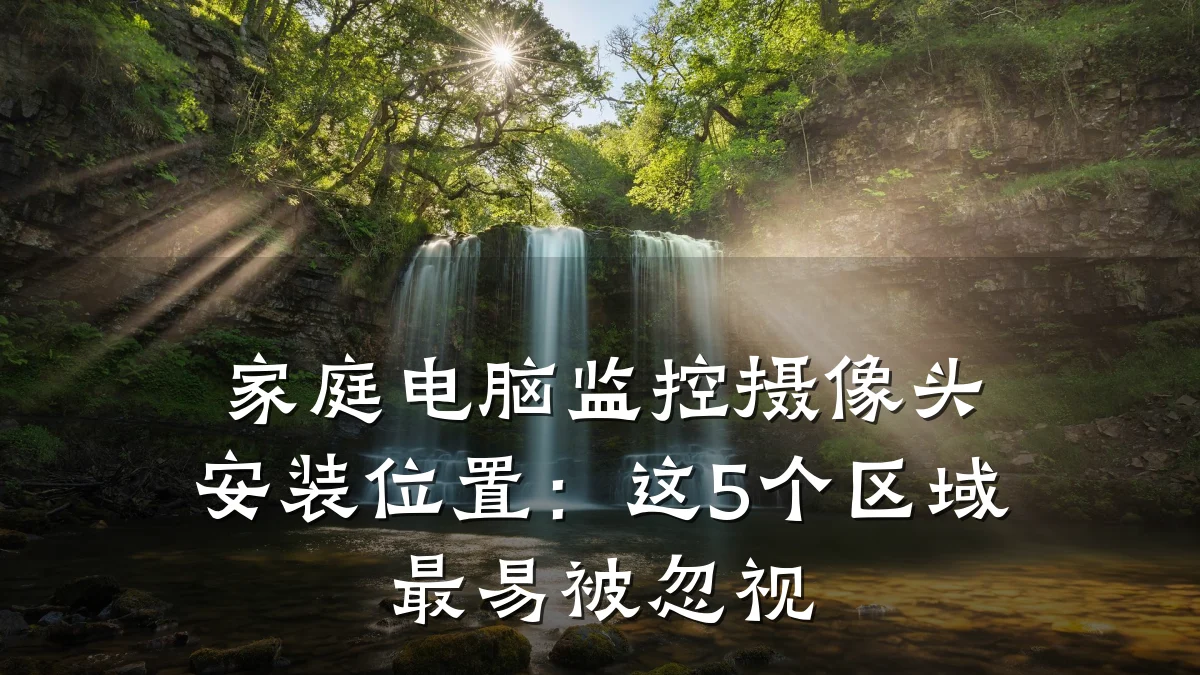 家庭电脑监控摄像头安装位置:这5个区域最易被忽视