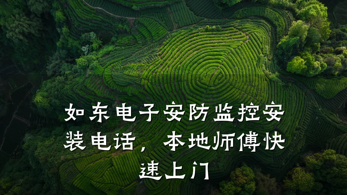 如东电子安防监控安装电话，本地师傅快速上门