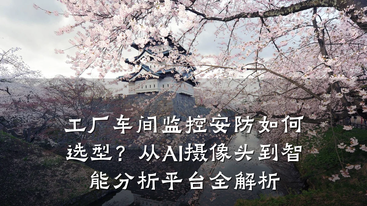 工厂车间监控安防如何选型?从AI摄像头到智能分析平台全解析