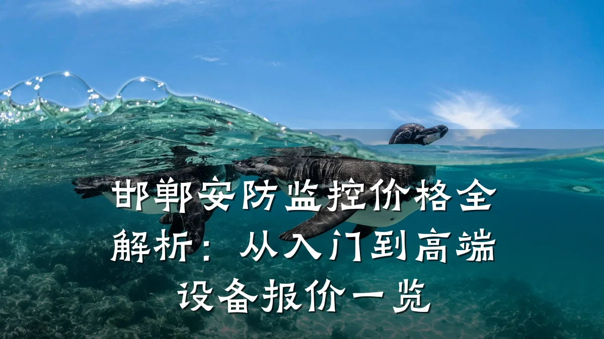 邯郸安防监控价格全解析:从入门到高端设备报价一览