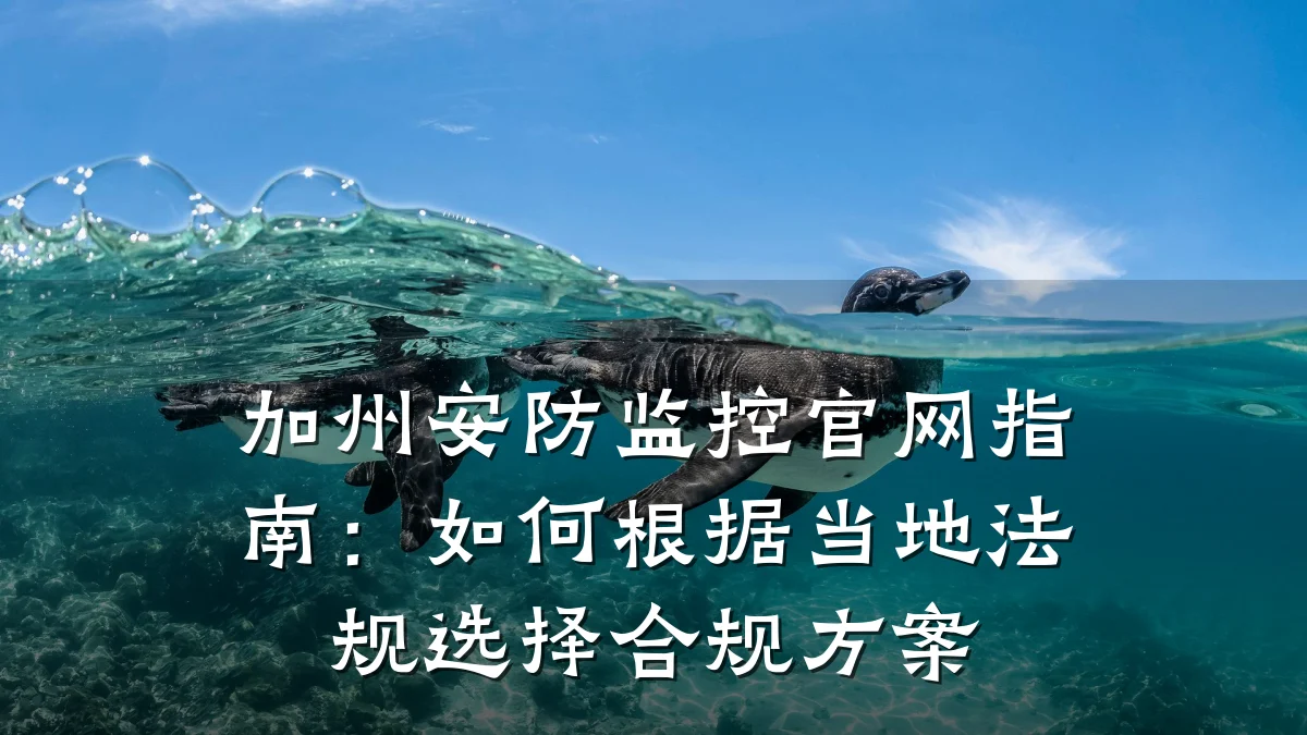 加州安防监控官网指南：如何根据当地法规选择合规方案