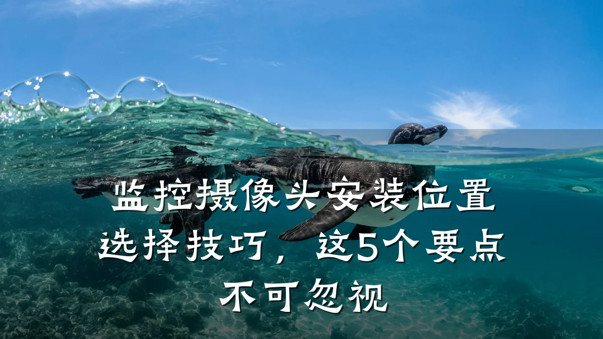 监控摄像头安装位置选择技巧,这5个要点不可忽视