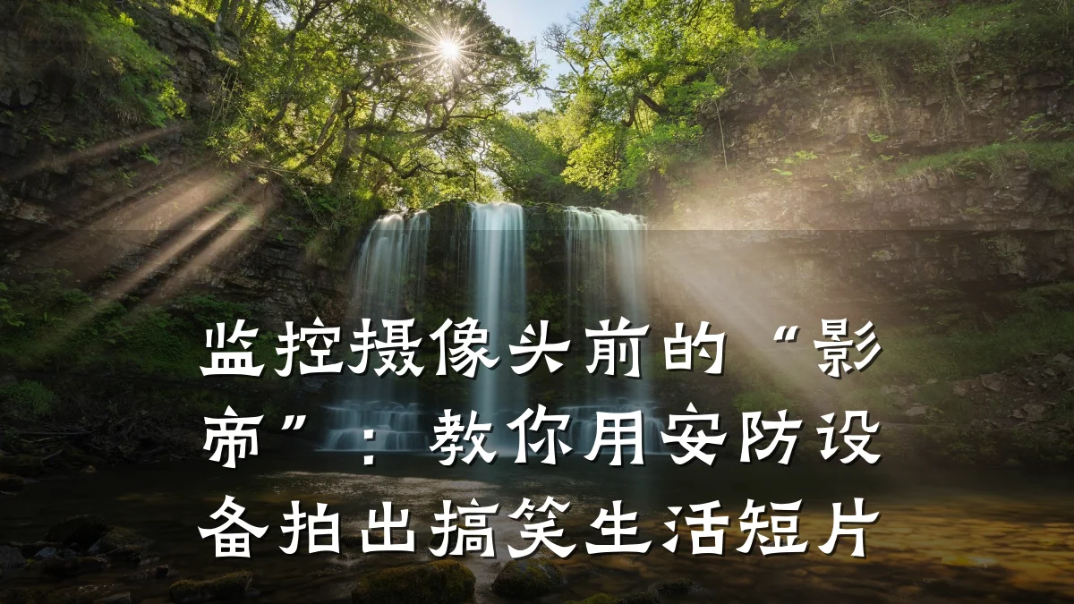 监控摄像头前的“影帝”:教你用安防设备拍出搞笑生活短片