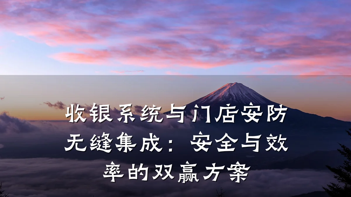 收银系统与门店安防无缝集成:安全与效率的双赢方案