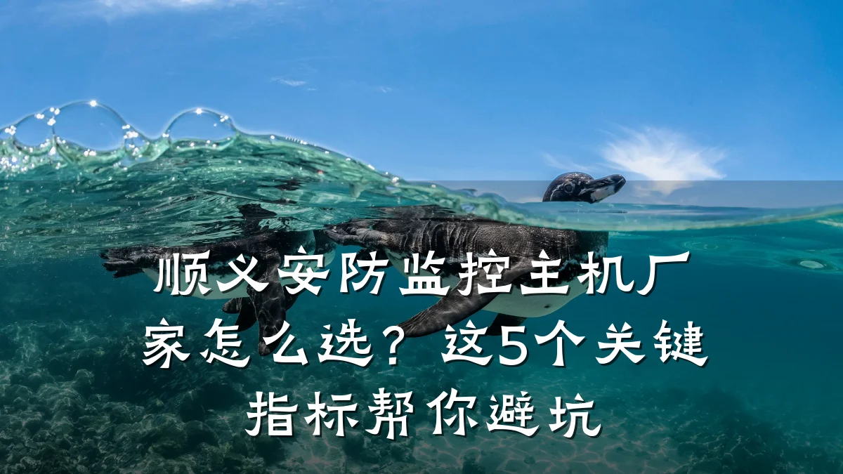 顺义安防监控主机厂家怎么选?这5个关键指标帮你避坑