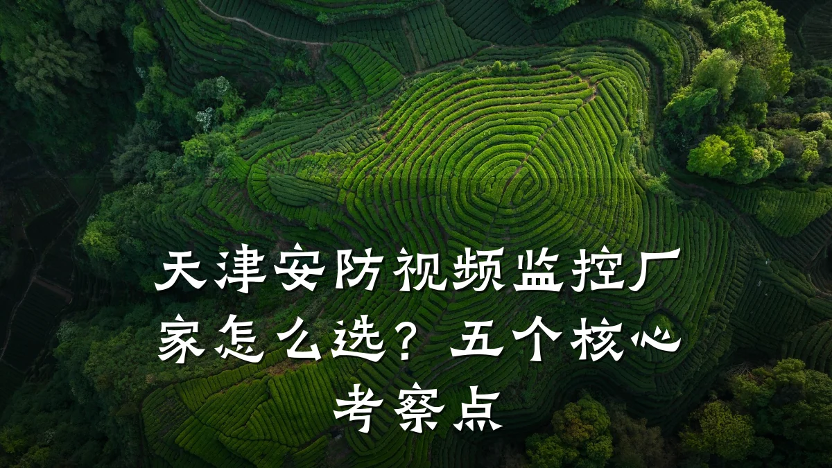 天津安防视频监控厂家怎么选?五个核心考察点