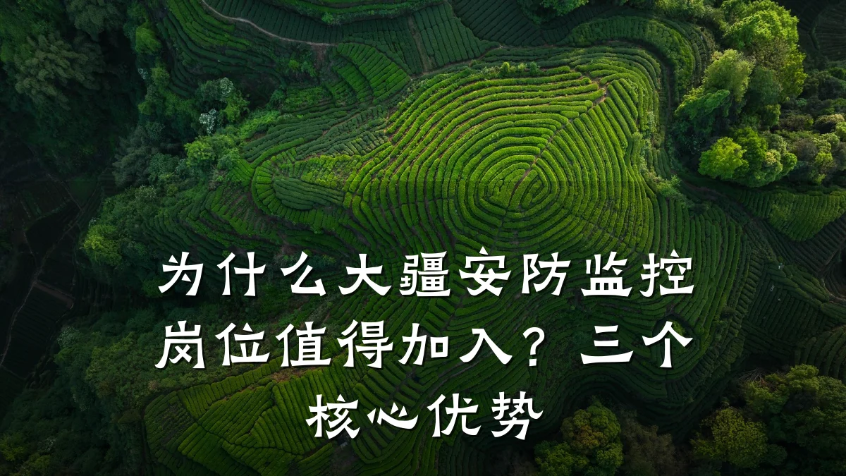 为什么大疆安防监控岗位值得加入?三个核心优势